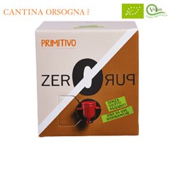 Primitivo Zero Puro Orsogna Senza Solfiti aggiunti Bio Vegan in bag in box 3 litri