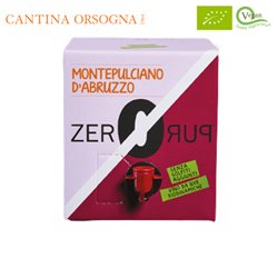 Montepulciano d'Abruzzo Zero Puro Orsogna Senza Solfiti aggiunti Bio Vegan in bag in box 3 litri