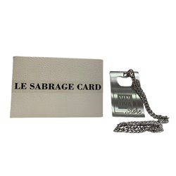 Le Sabrage Card con elegante catena da collo in confezione regalo per sciabolare