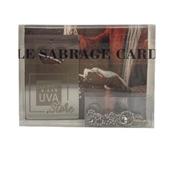 Le Sabrage Card con elegante catena army da collo in confezione regalo per sciabolare