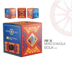 3 Litri Nero d'Avola Sicilia Doc Luna Gaia Biologico 13,5%vol in Bag in Box
