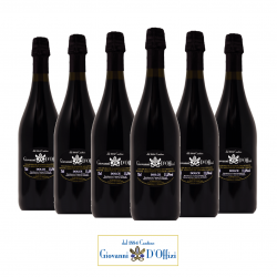 X 6 Vino Rosso Dolce (da uve Cesanese) Frizzante Cantine Giovanni D'Offizi 75cl